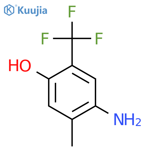 4-Amino-5-methyl-2-(trifluoromethyl)phenol structure