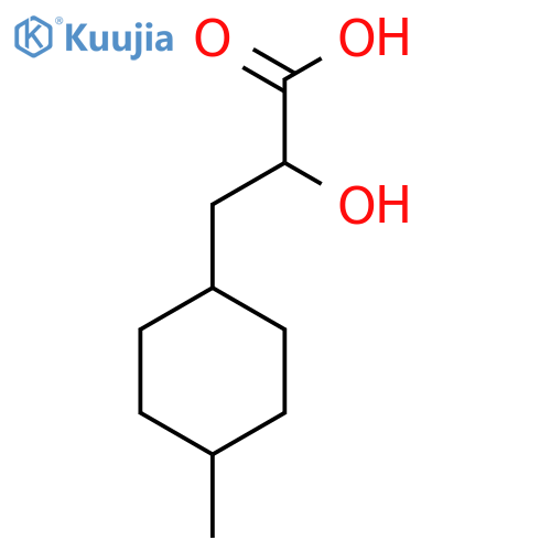 2-Hydroxy-3-(4-methylcyclohexyl)propanoic acid structure