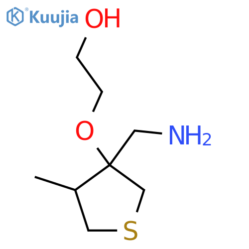 2-{3-(aminomethyl)-4-methylthiolan-3-yloxy}ethan-1-ol structure