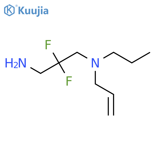 2,2-difluoro-N'-prop-2-enyl-N'-propylpropane-1,3-diamine structure