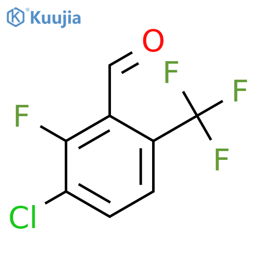 3-Chloro-2-fluoro-6-(trifluoromethyl)benzaldehyde structure
