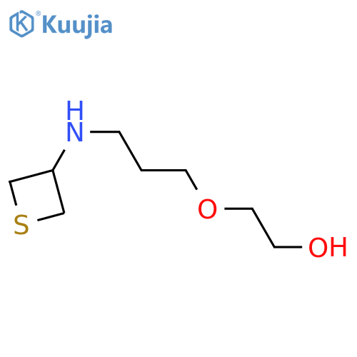 2-{3-[(thietan-3-yl)amino]propoxy}ethan-1-ol structure