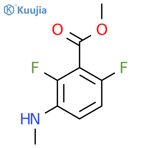 Methyl 2,6-difluoro-3-(methylamino)benzoate structure
