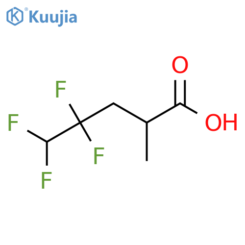 4,4,5,5-Tetrafluoro-2-methylpentanoic acid structure