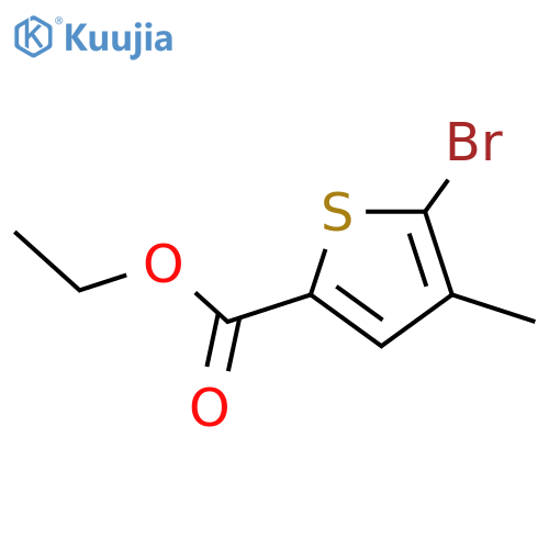 2-Thiophenecarboxylic acid, 5-bromo-4-methyl-, ethyl ester structure