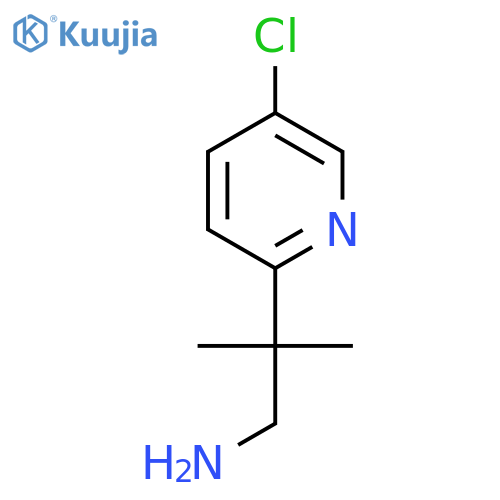2-(5-Chloropyridin-2-yl)-2-methylpropan-1-amine structure