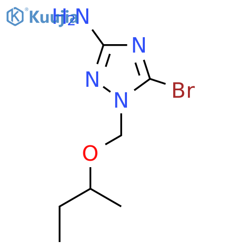 5-bromo-1-(butan-2-yloxy)methyl-1H-1,2,4-triazol-3-amine structure