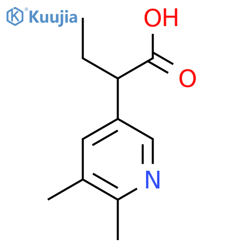 2-(5,6-Dimethylpyridin-3-yl)butanoic acid structure