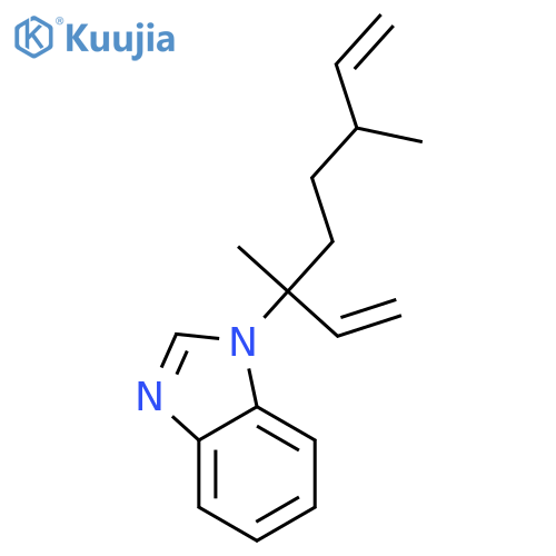 1H-Benzimidazole, 1-(1-ethenyl-1,4-dimethyl-5-hexenyl)- structure