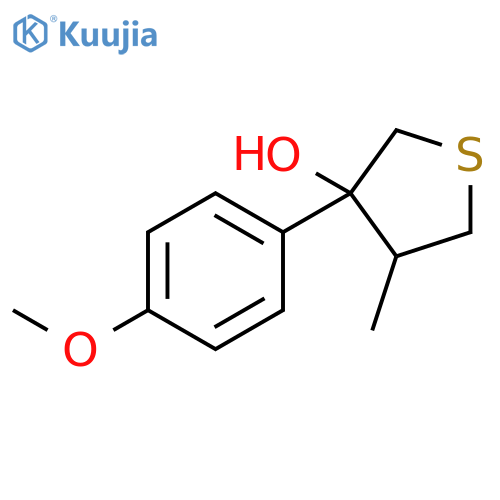 Thiophene-3-ol, tetrahydro-3-(4-methoxyphenyl)-4-methyl- structure