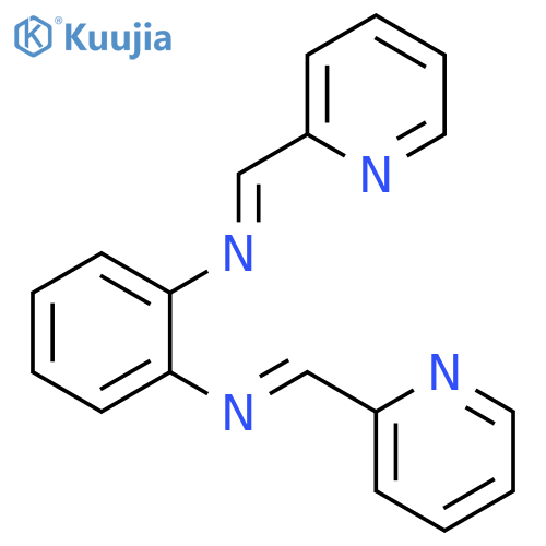 1,2-Benzenediamine, N,N'-bis(2-pyridinylmethylene)- structure