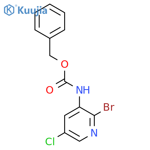 benzyl N-(2-bromo-5-chloropyridin-3-yl)carbamate structure