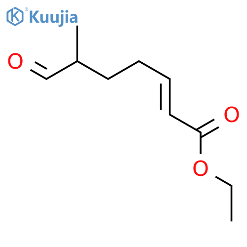 2-Heptenoic acid, 6-methyl-7-oxo-, ethyl ester, (E)- structure