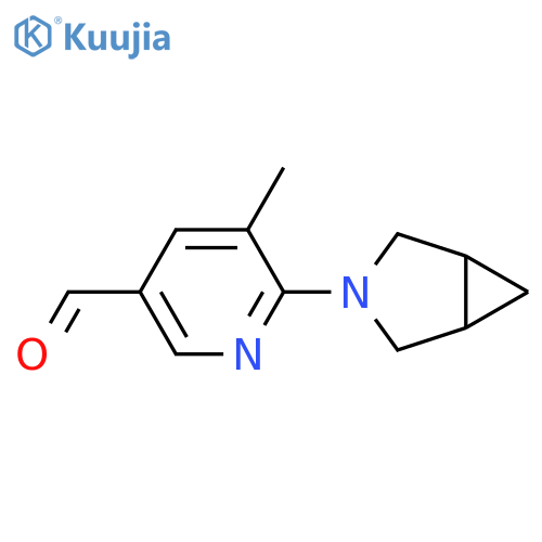 6-{3-azabicyclo[3.1.0]hexan-3-yl}-5-methylpyridine-3-carbaldehyde structure