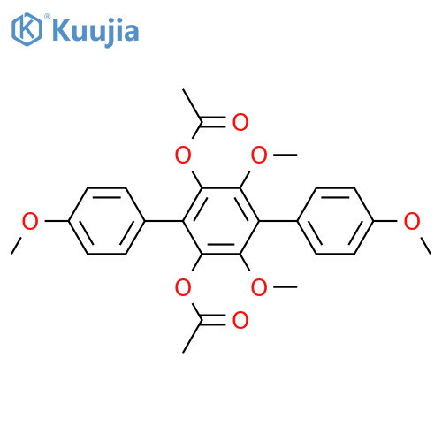 [p-Terphenyl]-2',3',4,4'',5',6'-hexol; 2',4,4'',6'-Tetra-Me ether, 3',5'-di-Ac structure