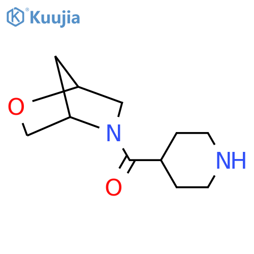 (2-Oxa-5-azabicyclo[2.2.1]heptan-5-yl)(piperidin-4-yl)methanone structure