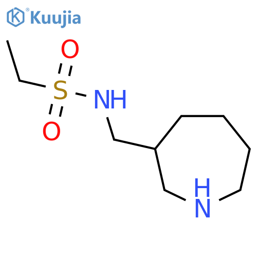 N-[(azepan-3-yl)methyl]ethane-1-sulfonamide structure