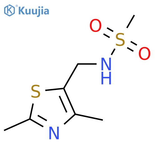 N-[(2,4-dimethyl-1,3-thiazol-5-yl)methyl]methanesulfonamide structure