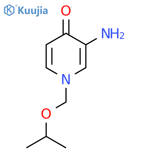3-Amino-1-[(propan-2-yloxy)methyl]-1,4-dihydropyridin-4-one structure