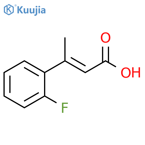 2-Butenoic acid, 3-(2-fluorophenyl)-, (2E)- structure