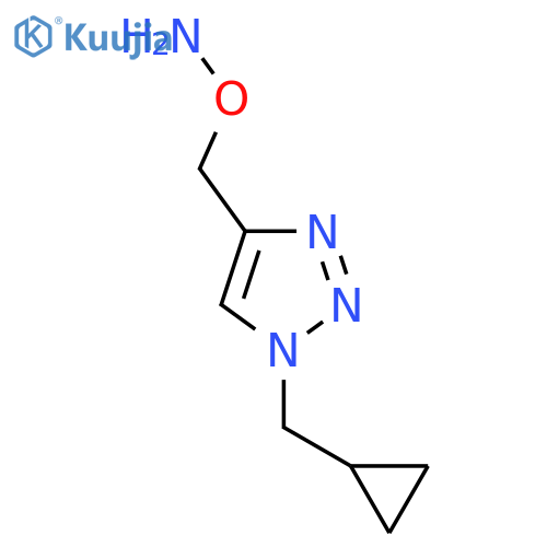 O-{[1-(cyclopropylmethyl)-1H-1,2,3-triazol-4-yl]methyl}hydroxylamine structure