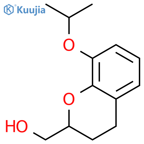2H-1-Benzopyran-2-methanol, 3,4-dihydro-8-(1-methylethoxy)- structure