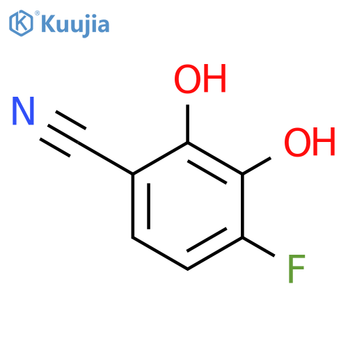 Benzonitrile,4-fluoro-2,3-dihydroxy- structure