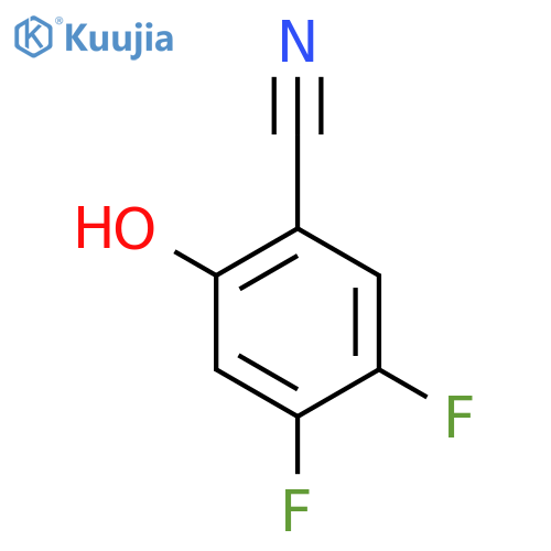 4,5-Difluoro-2-hydroxybenzonitrile structure