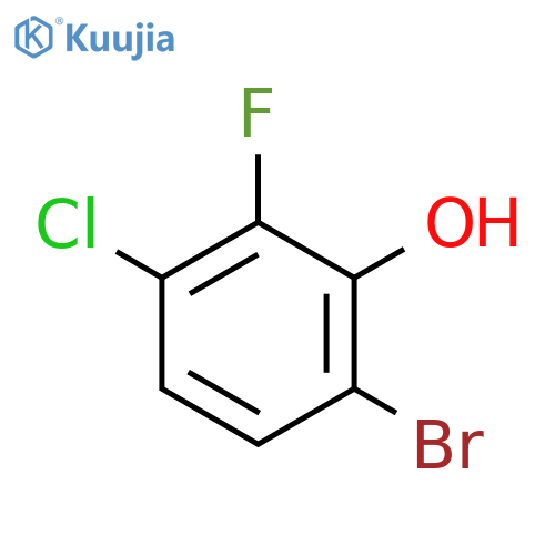 6-Bromo-3-chloro-2-fluorophenol structure