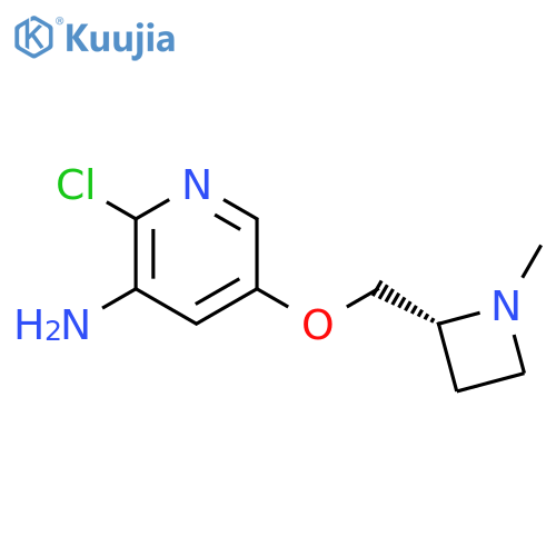 3-Pyridinamine, 2-chloro-5-[[(2R)-1-methyl-2-azetidinyl]methoxy]- structure