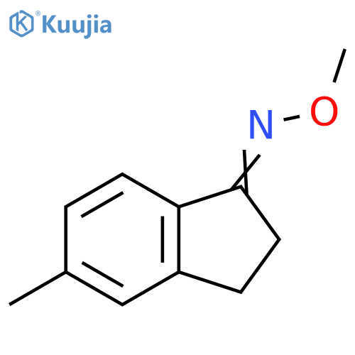 1H-Inden-1-one, 2,3-dihydro-5-methyl-, O-methyloxime structure