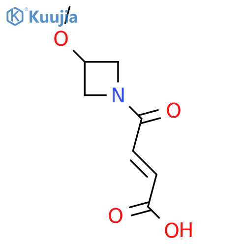 (E)-4-(3-methoxyazetidin-1-yl)-4-oxobut-2-enoic acid structure