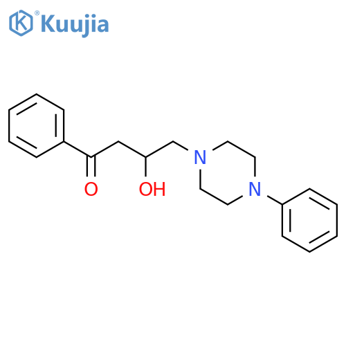 1-BUTANONE, 3-HYDROXY-1-PHENYL-4-(4-PHENYL-1-PIPERAZINYL)- structure