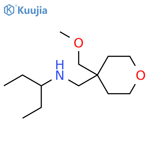 2H-Pyran-4-methanamine, N-(1-ethylpropyl)tetrahydro-4-(methoxymethyl)- structure