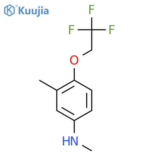 N,3-dimethyl-4-(2,2,2-trifluoroethoxy)aniline structure