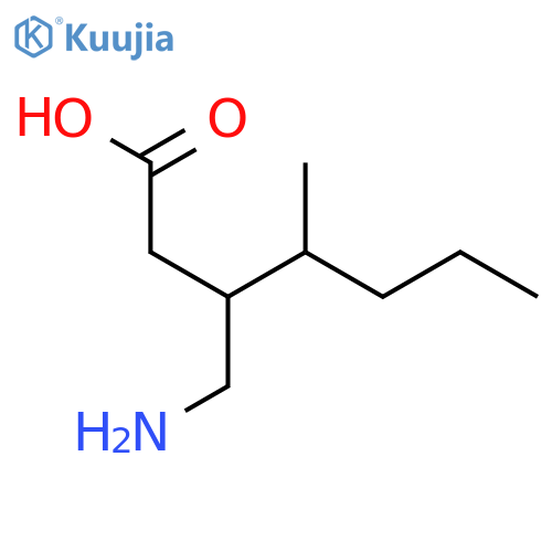 3-(Aminomethyl)-4-methylheptanoic acid structure