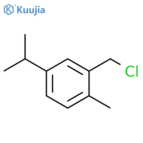 Benzene, 2-(chloromethyl)-1-methyl-4-(1-methylethyl)- structure