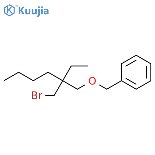 Benzene, [[[2-(bromomethyl)-2-ethylhexyl]oxy]methyl]- structure