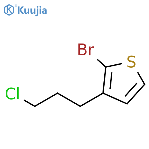 Thiophene, 2-bromo-3-(3-chloropropyl)- structure