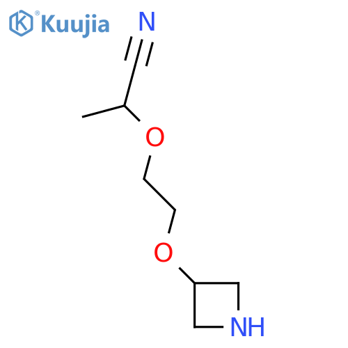 2-[2-(Azetidin-3-yloxy)ethoxy]propanenitrile structure