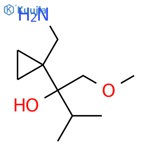 Cyclopropanemethanol, 1-(aminomethyl)-α-(methoxymethyl)-α-(1-methylethyl)- structure