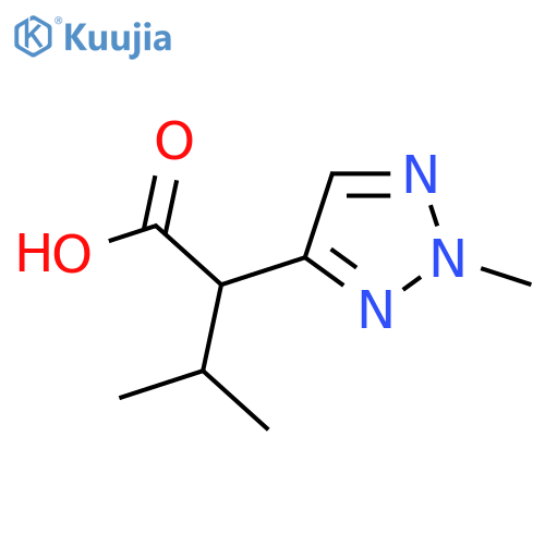 3-Methyl-2-(2-methyl-2H-1,2,3-triazol-4-yl)butanoic acid structure