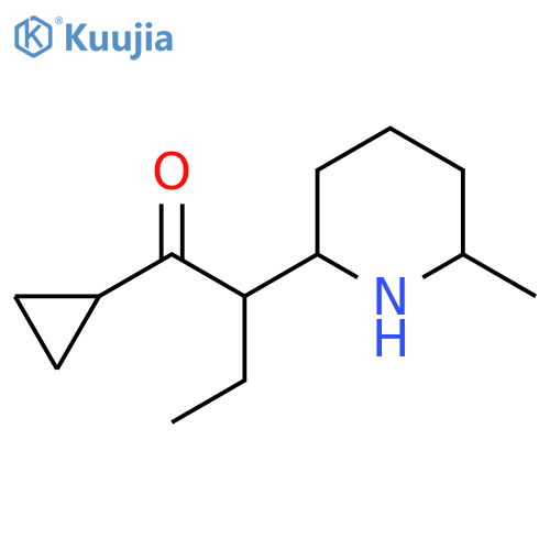 1-Cyclopropyl-2-(6-methylpiperidin-2-yl)butan-1-one structure