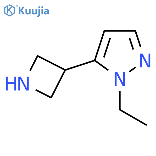 5-(azetidin-3-yl)-1-ethyl-1H-pyrazole structure