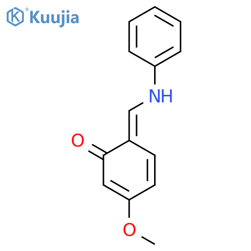 2,4-Cyclohexadien-1-one, 3-methoxy-6-[(phenylamino)methylene]- structure