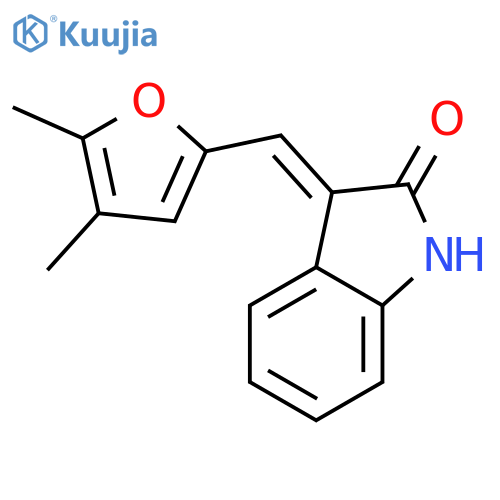 2H-Indol-2-one, 3-[(4,5-dimethyl-2-furanyl)methylene]-1,3-dihydro- structure