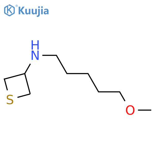 N-(5-methoxypentyl)thietan-3-amine structure