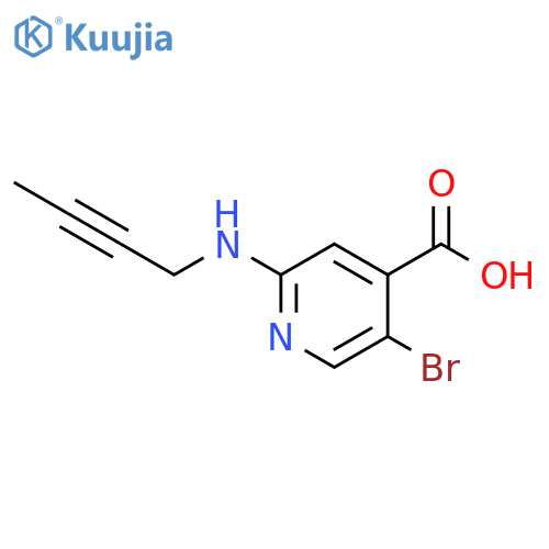 4-Pyridinecarboxylic acid, 5-bromo-2-(2-butyn-1-ylamino)- structure
