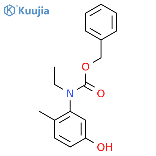 benzyl N-ethyl-N-(5-hydroxy-2-methylphenyl)carbamate structure