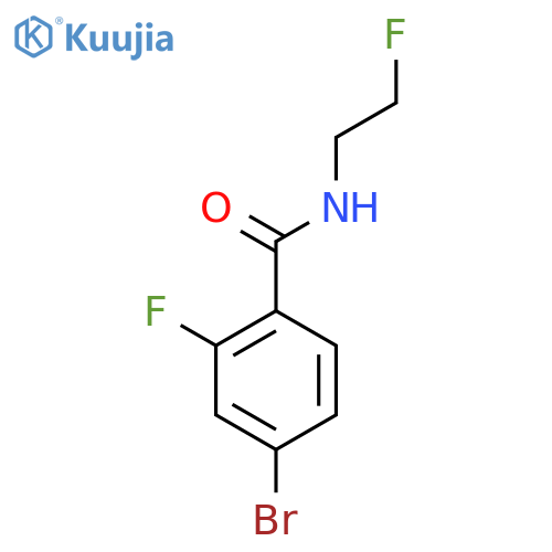 4-Bromo-2-fluoro-N-(2-fluoroethyl)benzamide structure